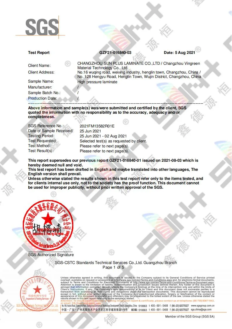 HPL Anti-Bacteria Report 